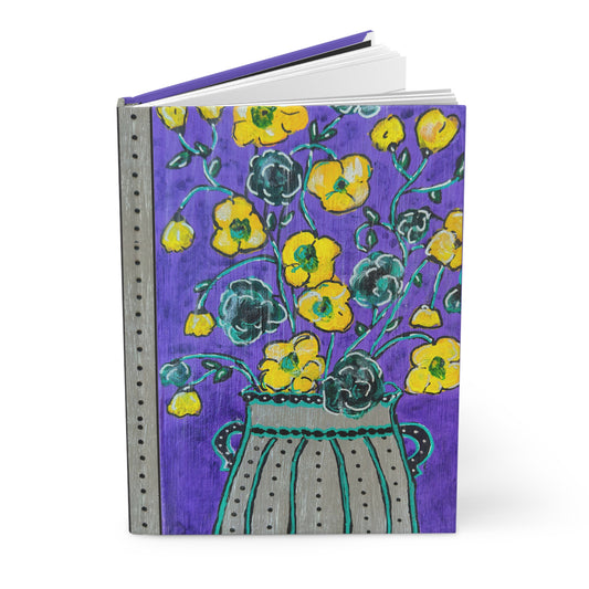 Hardcover Journal Matte - Lavendar Vase