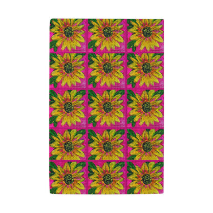 Kitchen Hand Towel - Sunflower Fiesta by Monica in the Garden