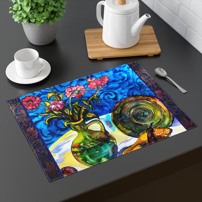Placemat, Green Vase
