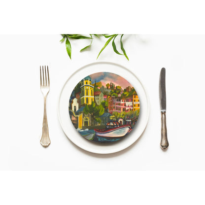 Party Plates  -  "Seascapes" by Pilar,  Set of 4