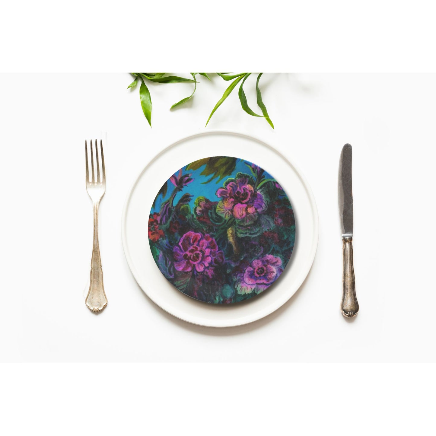 Party Plates  - "Flowers" by Pilar, Set of 4