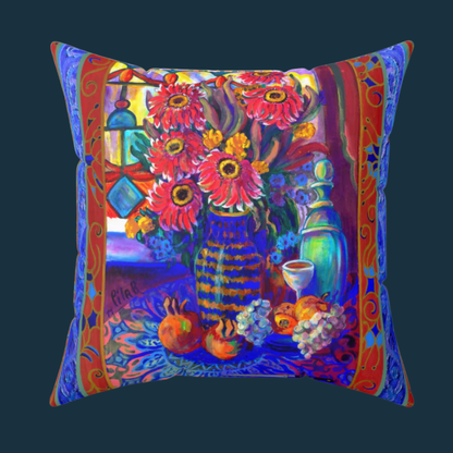 Decorative Pillow - Kitchen Zinneas