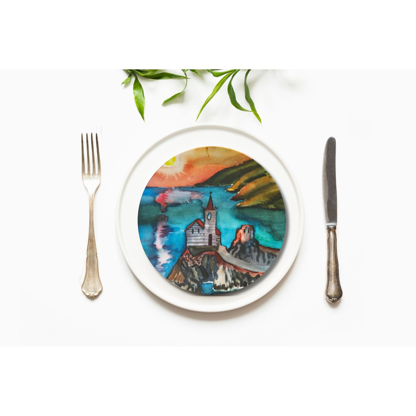Party Plates  - Landscapes by Pilar, Set of 4