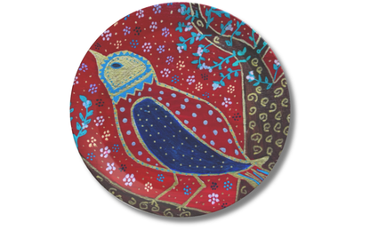 Party Plates - "Night Bird" Set of 4