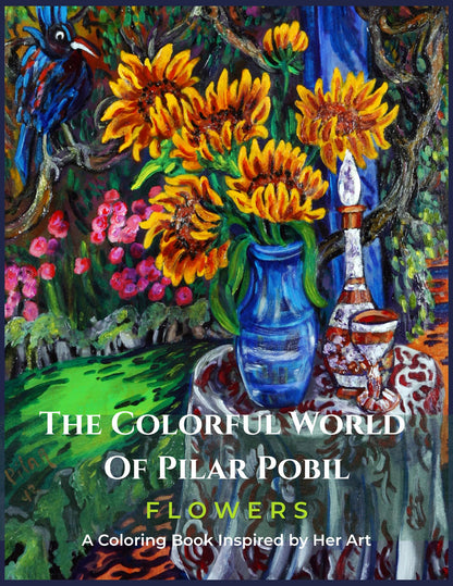 Coloring Book - The Colorful World of Pilar - Flowers