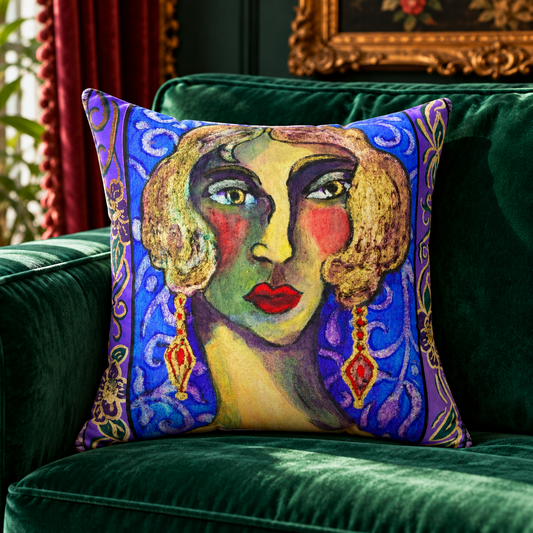 Eloise – Art Throw Pillow | Les Parisiennes Collection by Pilar Pobil