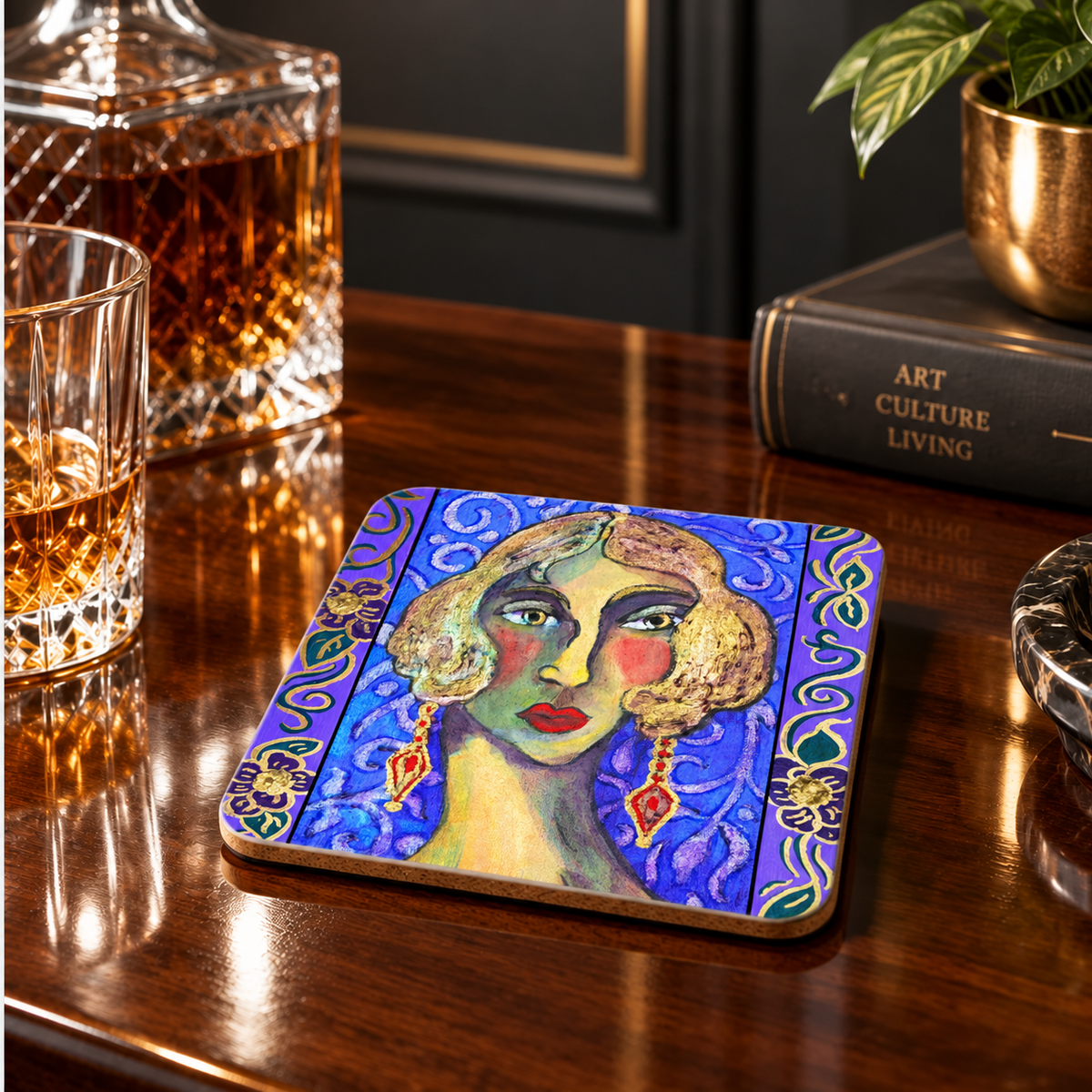 Corkwood Coaster Set - Eloise