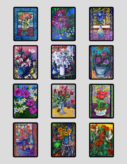 Coloring Book - The Colorful World of Pilar - Flowers