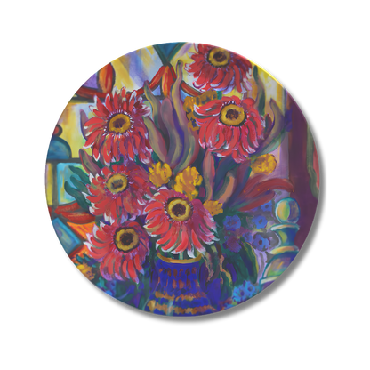 Party Plate -Kitchen Zinnias