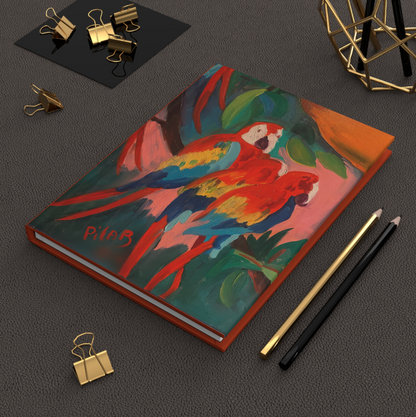 Casebound Journal - Three Parrots