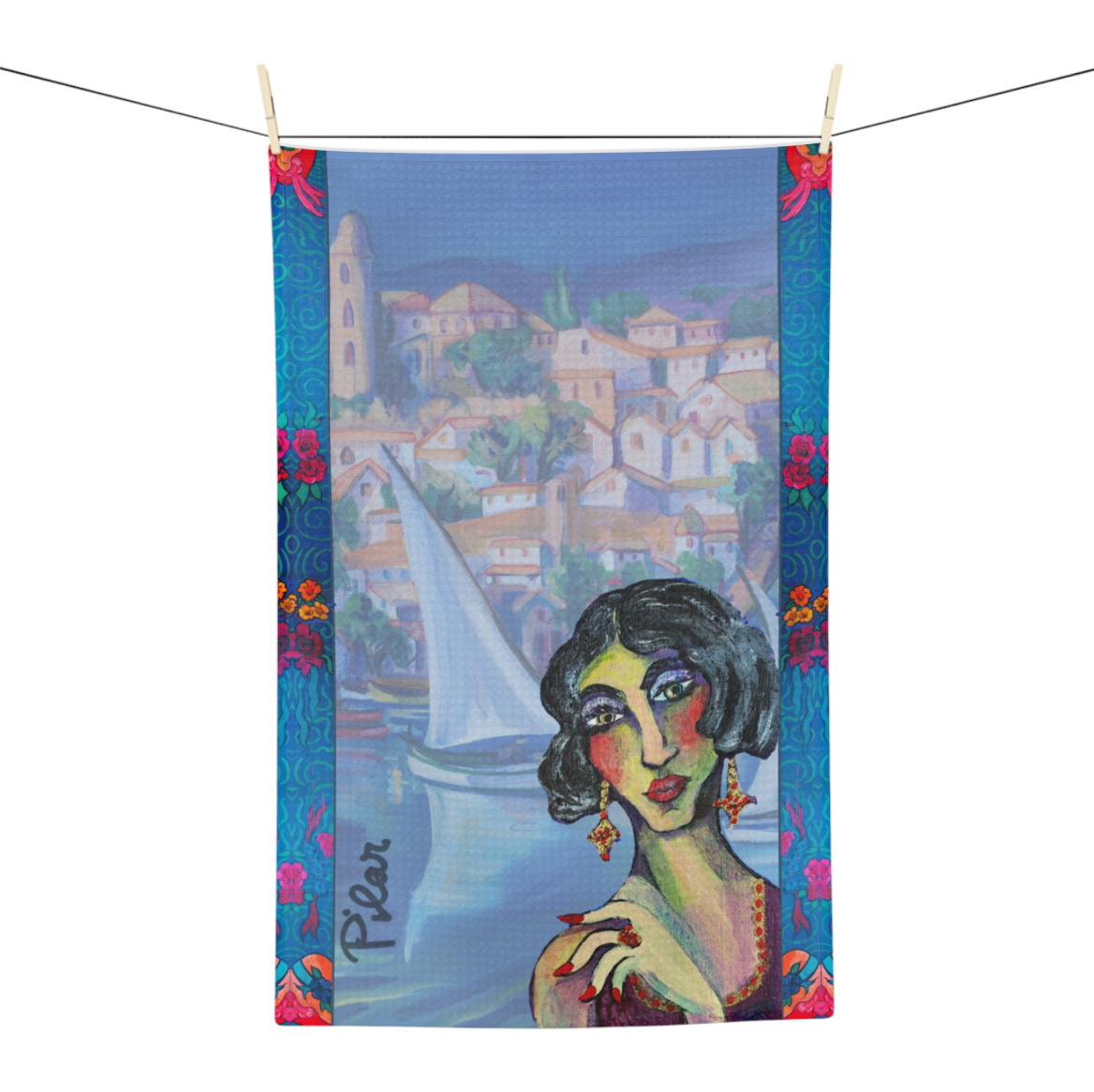 Cotton Tea Towel - Bernadette