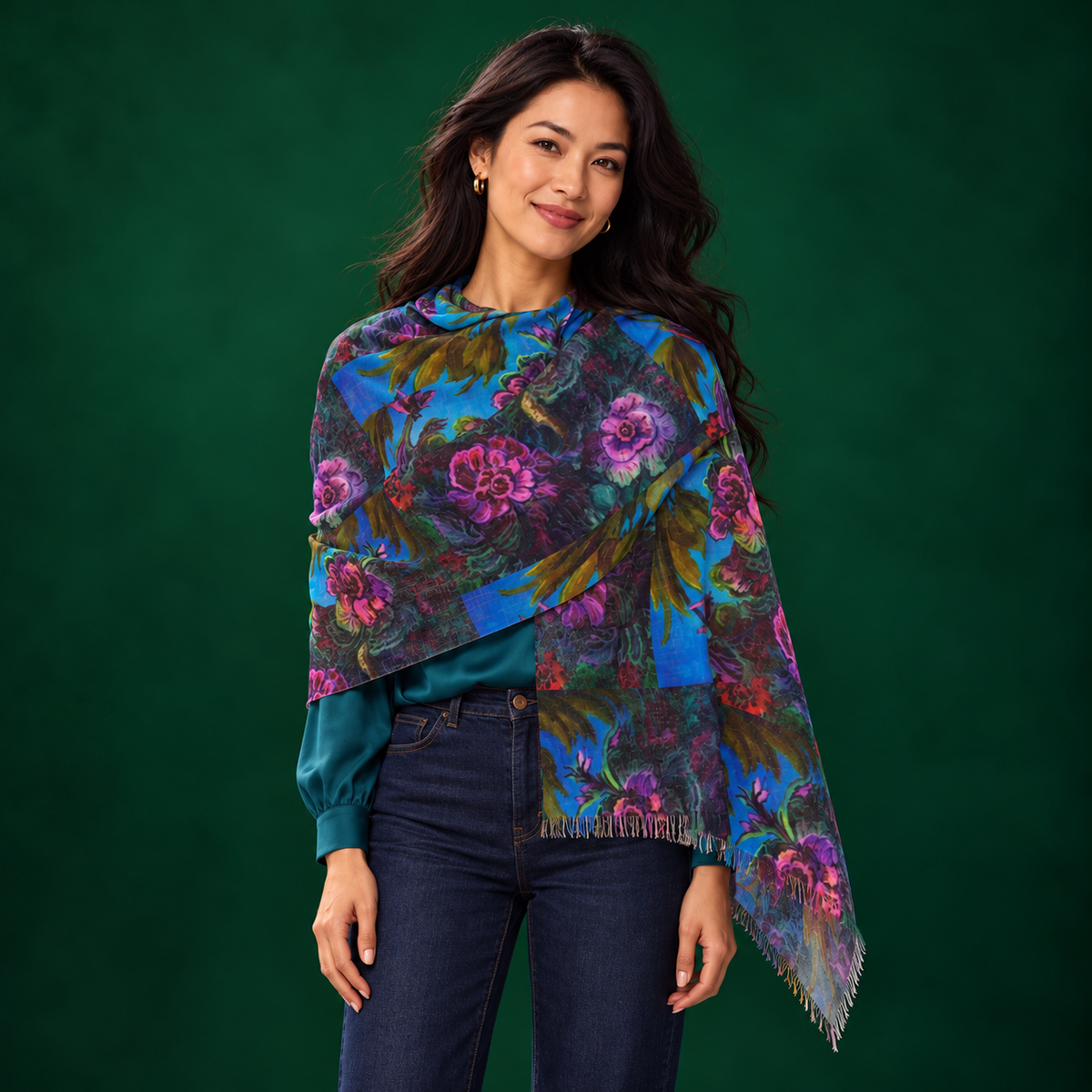 Scarf - Cabbage Rose