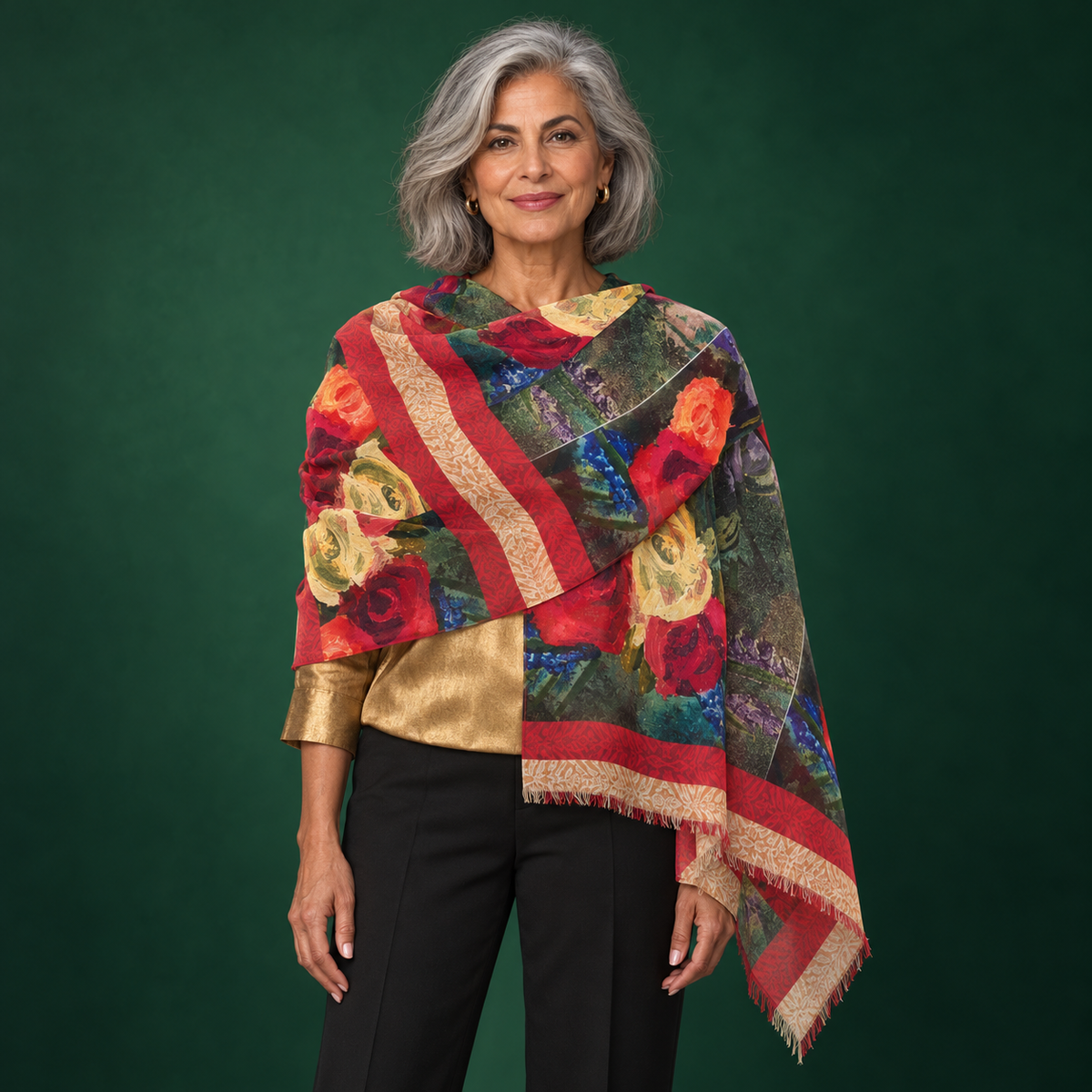 Scarf - Tea Roses