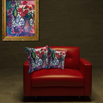 Decorative Pillow - "Green Parrot"