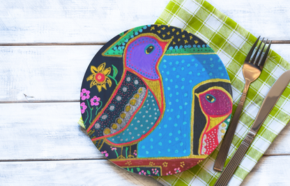 Party Plates - "Birdhouse" Set of 4