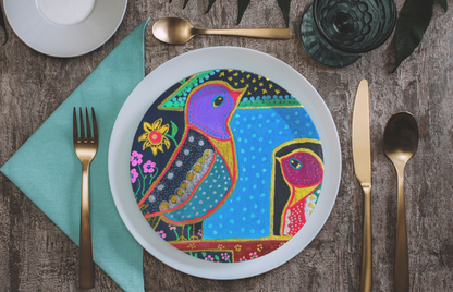 Party Plates - "Birdhouse" Set of 4