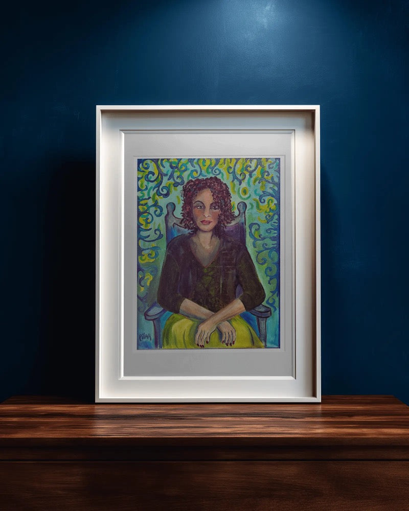 Fine Art Print - "Chica Con Manos Cruzados", Pilar Pobil