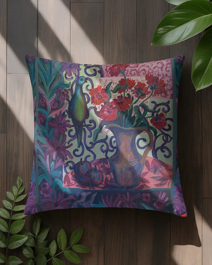 Decorative Pillow - "Green Parrot"