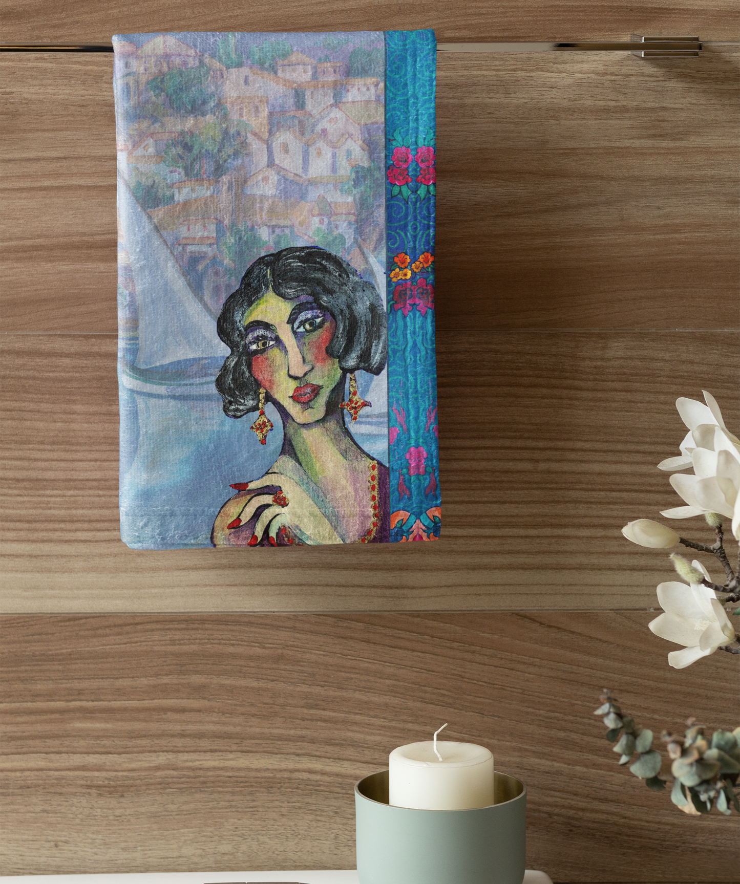 Cotton Tea Towel - Bernadette