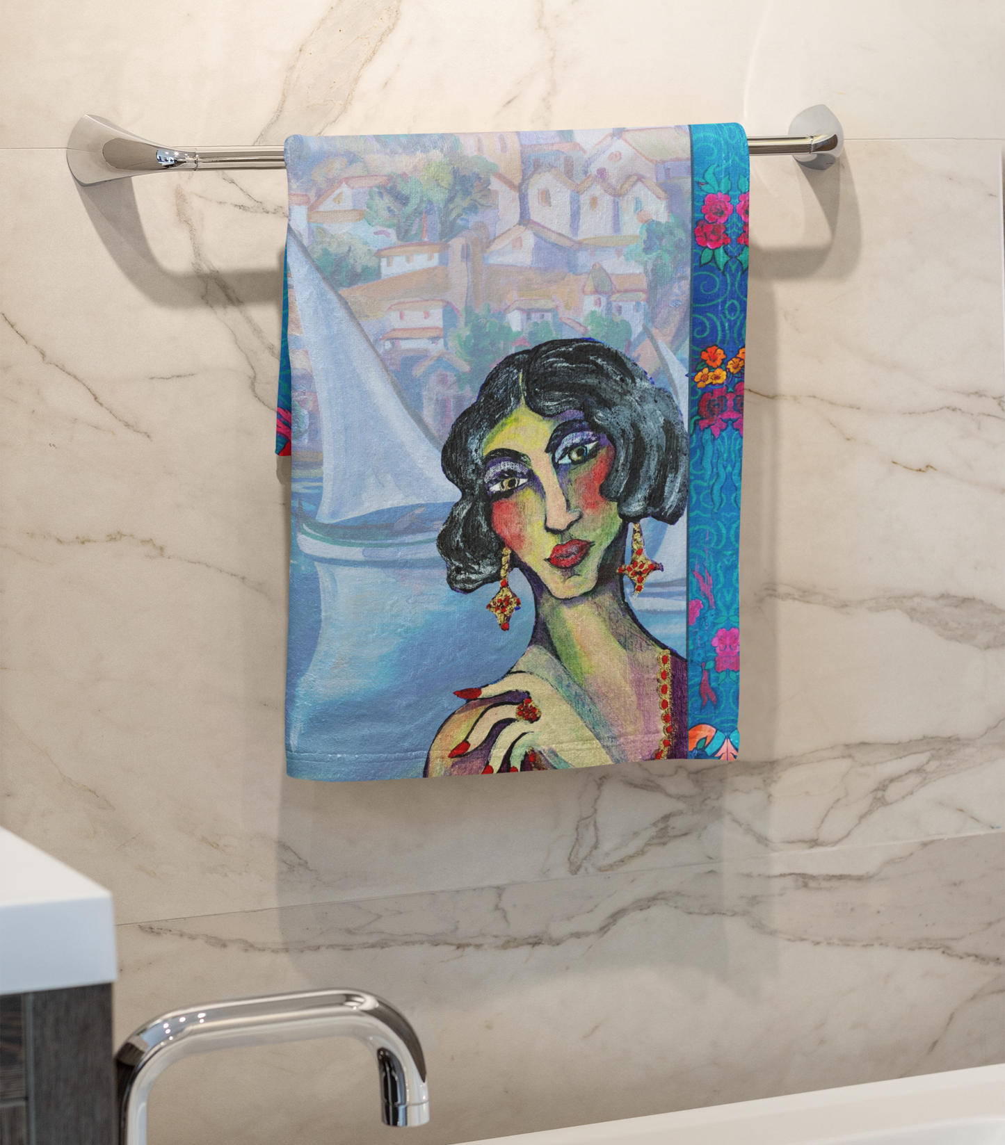 Cotton Tea Towel - Bernadette