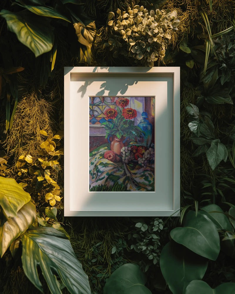 Fine Art Print - Kitchen Zinneas, Pilar Pobil