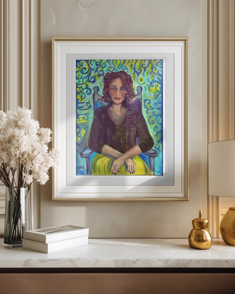 Fine Art Print - "Chica Con Manos Cruzados", Pilar Pobil