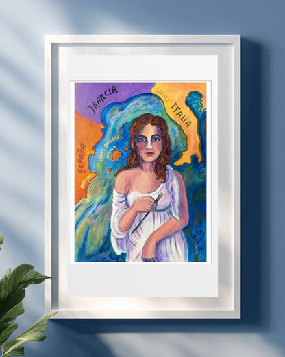 Fine Art Print - "I Came From the Sea With a Paintbrush in My Hand", Pilar Pobil