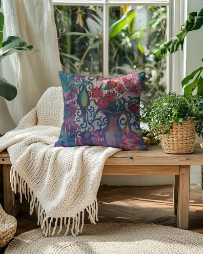 Decorative Pillow - "Green Parrot"