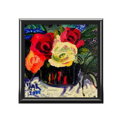 Jewelry and Keepsake Box "Tea Roses"