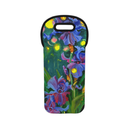 Wine Tote Bag - Psychedelic Irises