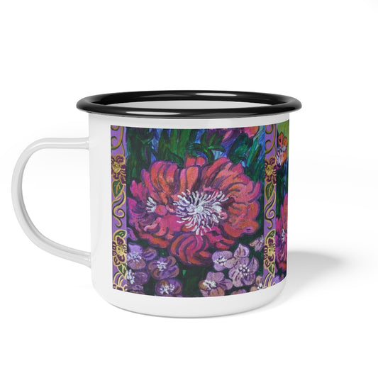 Enamel Camp Cup "The Garden"