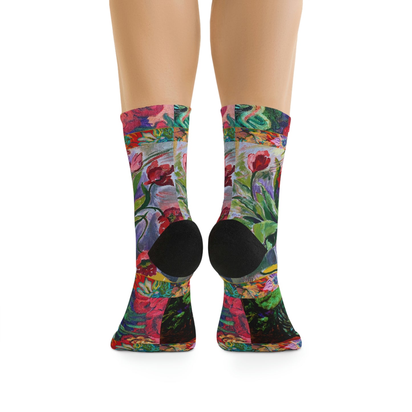 Eco-Friendly Socks - Bright Poppies