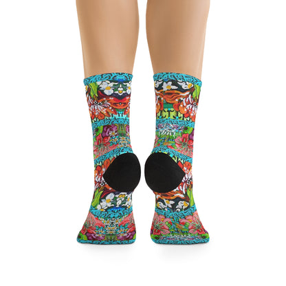 Eco-Friendly Socks - "Winter Amaryllis"