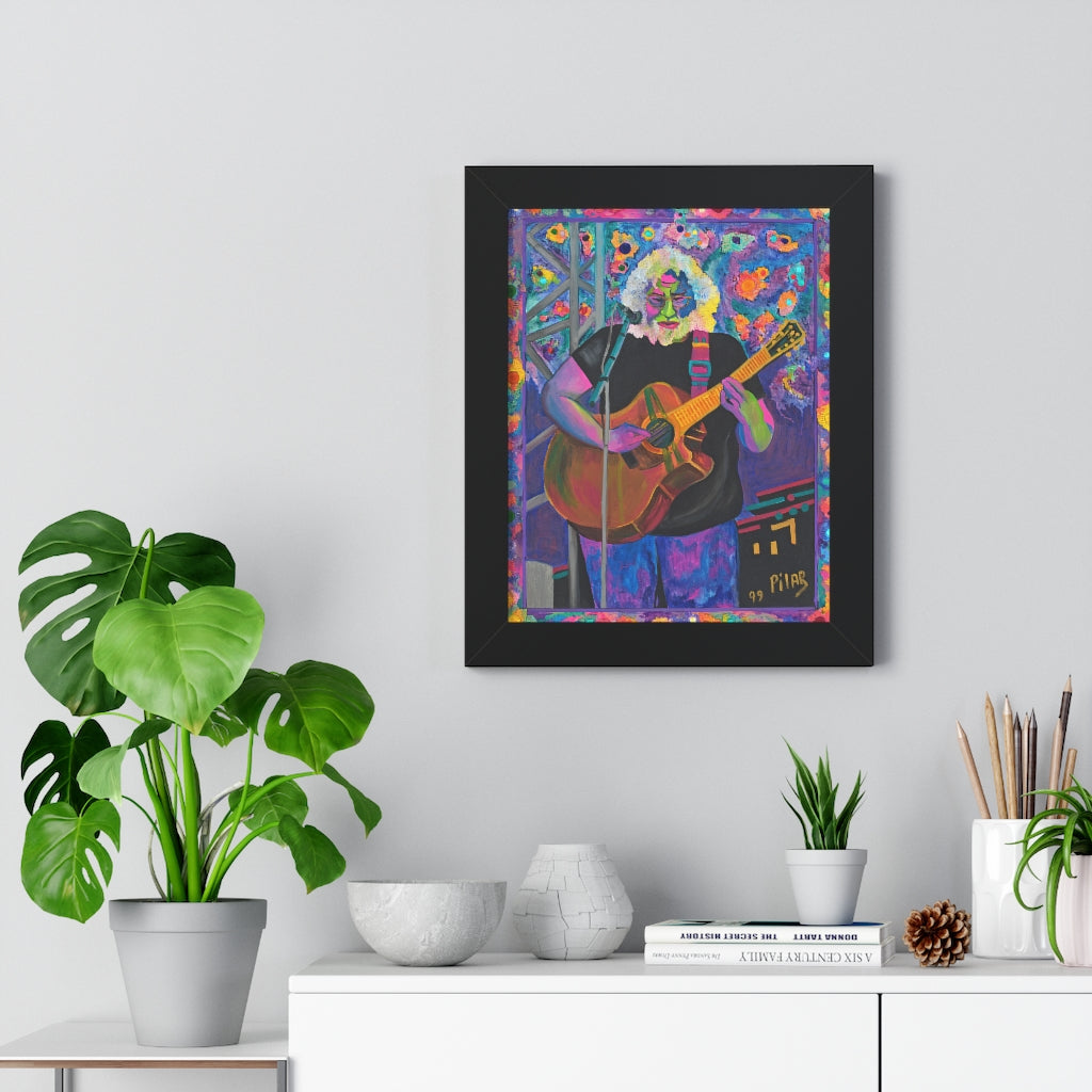 Framed Poster-"Jerry Among The Stars"