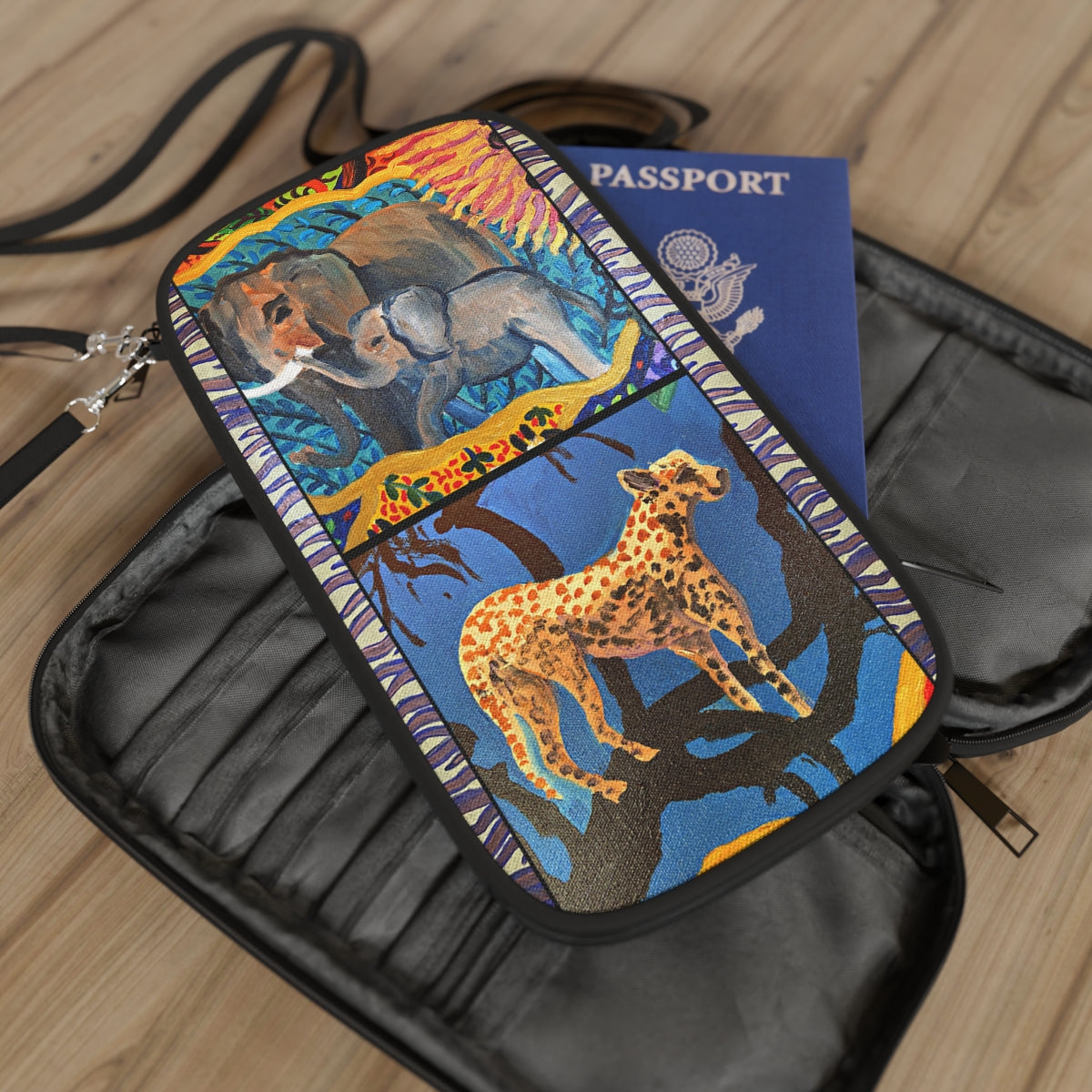 Passport Wallet - African Fauna