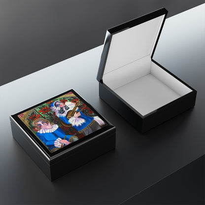 Jewelry and Keepsake Box "The Troubadours" (Comedia dell'arte collection)