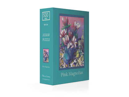 Jigsaw Puzzle, "Pink Magnolias"