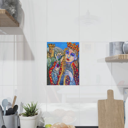 Ceramic Art Tile - Isabel