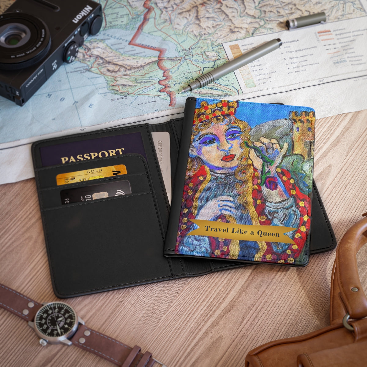Passport Cover - Travel Like a Queen