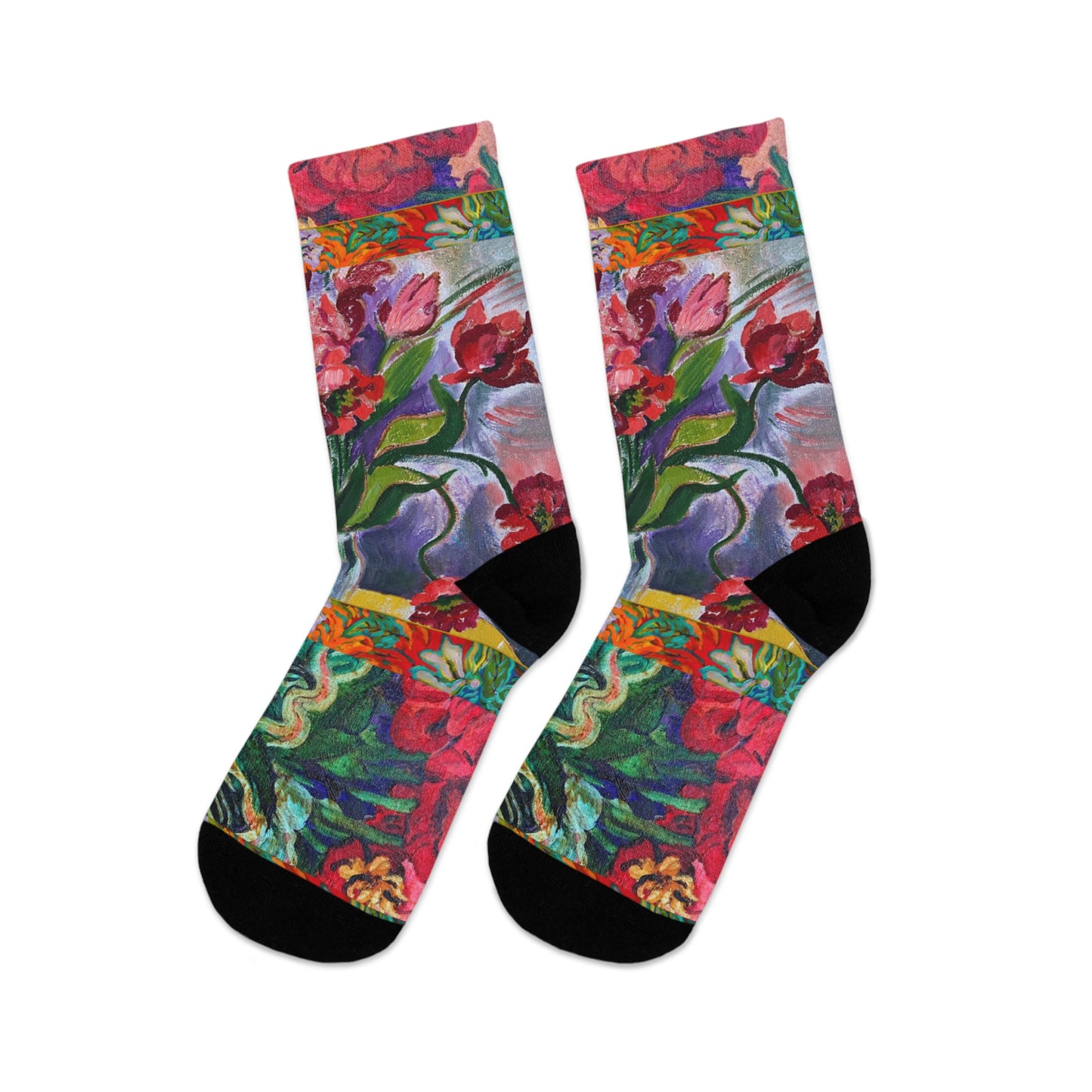 Eco-Friendly Socks - Bright Poppies