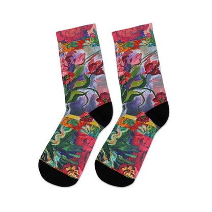 Eco-Friendly Socks - Bright Poppies