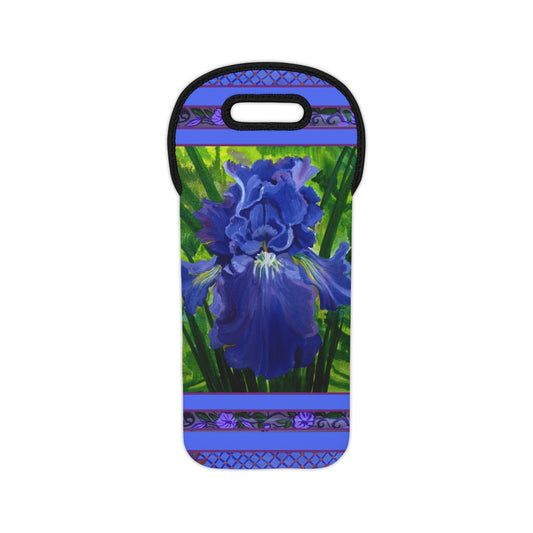 Wine Tote Bag - Blue Iris