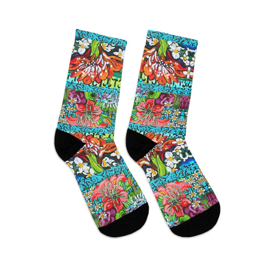 Eco-Friendly Socks - "Winter Amaryllis"