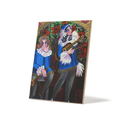 Ceramic Art Tile - The Troubadours